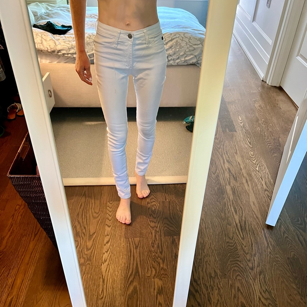 AG Farrah white skinny jeans size 23